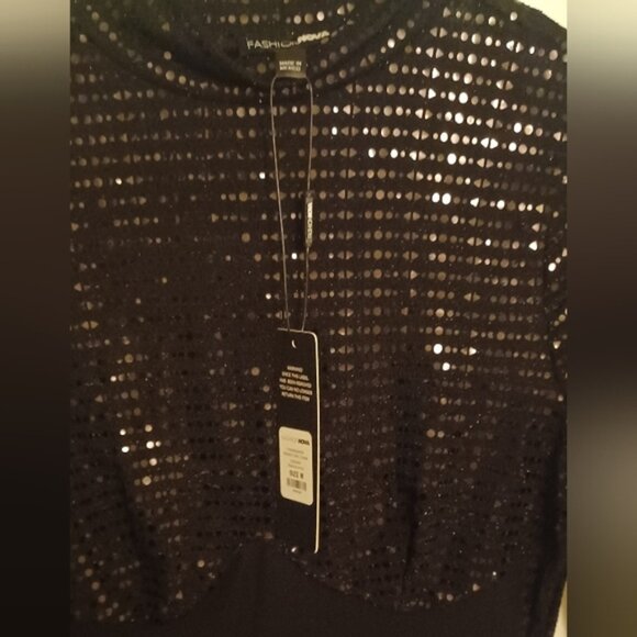 NWT!! Irreplaceable Metallic Mini Dress - Picture 5 of 5
